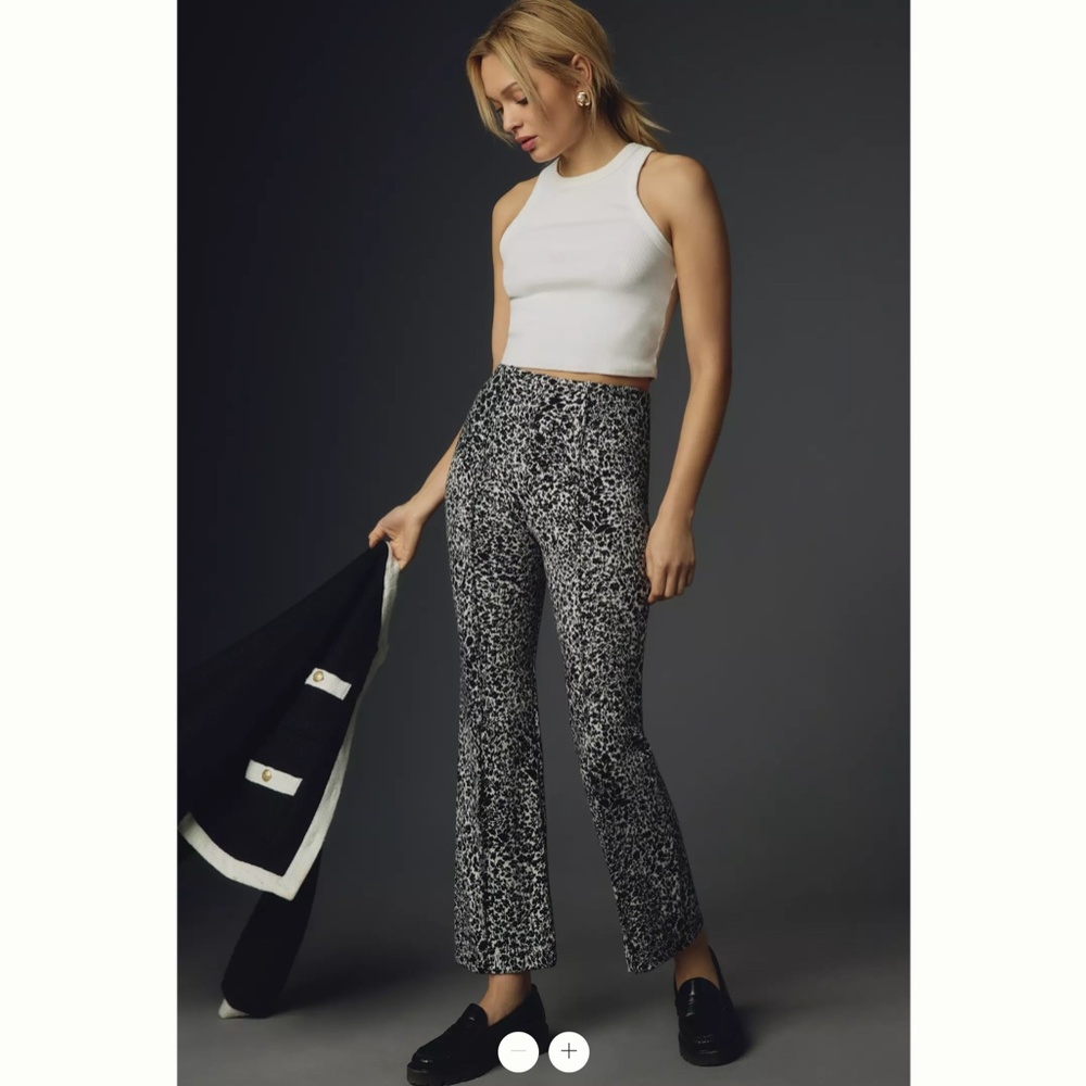 Anthropologie The Margot Kick-Flare Cropped Pants by Maeve